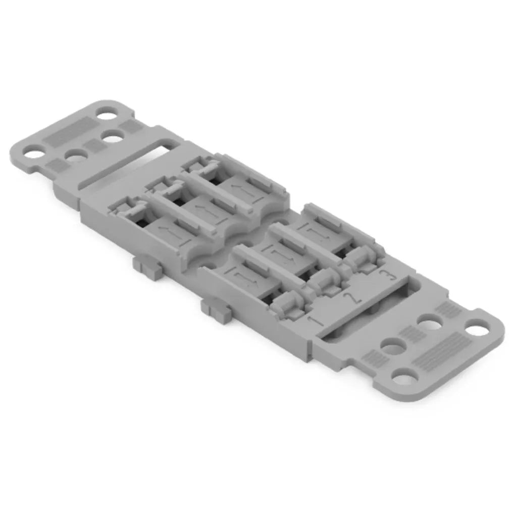 Soporte de montaje 3 vias con alivio de tension para tornillo