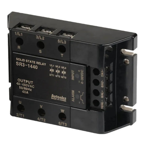 SR3-1440 SSR trifásico 40A Input 4-30VCD Output 48-480VCA cruce por cero