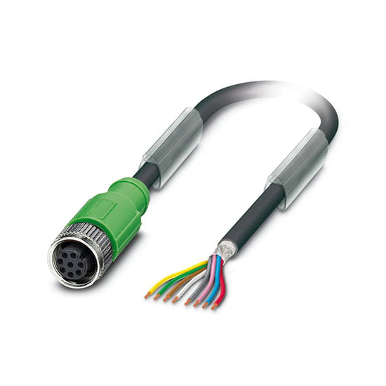 CIDM8-5-A Cable con conector hembra recto DC M12 8P 8 hilos 5mt IP65/IP67