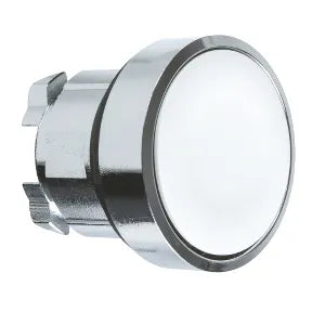 BOTON PULSADOR RASANTE BLANCO 22mm TES