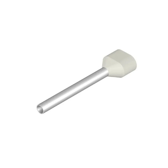 H0,75/24 ZH W Terminal doble ferrul aislado 16L 0.75mm² 18AWG W-Blanco 500PZ