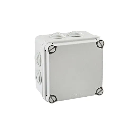 18300 Caja estanca con conos pasacables Tapa Opaca 119Hx119Wx68Dmm IP67