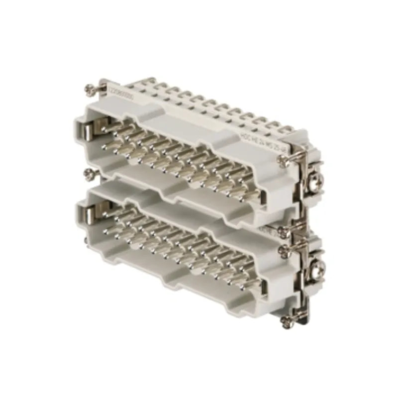 HDC HE 24 MS 25-48 Inserto macho Conexión tornillo 24P+PE 16A 500V Grupo 12