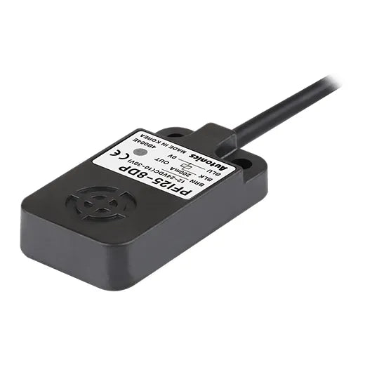 PFI25-8DP Sensor inductivo rectangular cuerpo plano 25mm SN 8mm 3H 24VCD PNP NA
