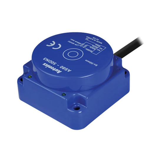 AS80-50DN3 Sensor inductivo rect larga detección 80mm SN 50mm 4H 24VCD NPN NA+NC