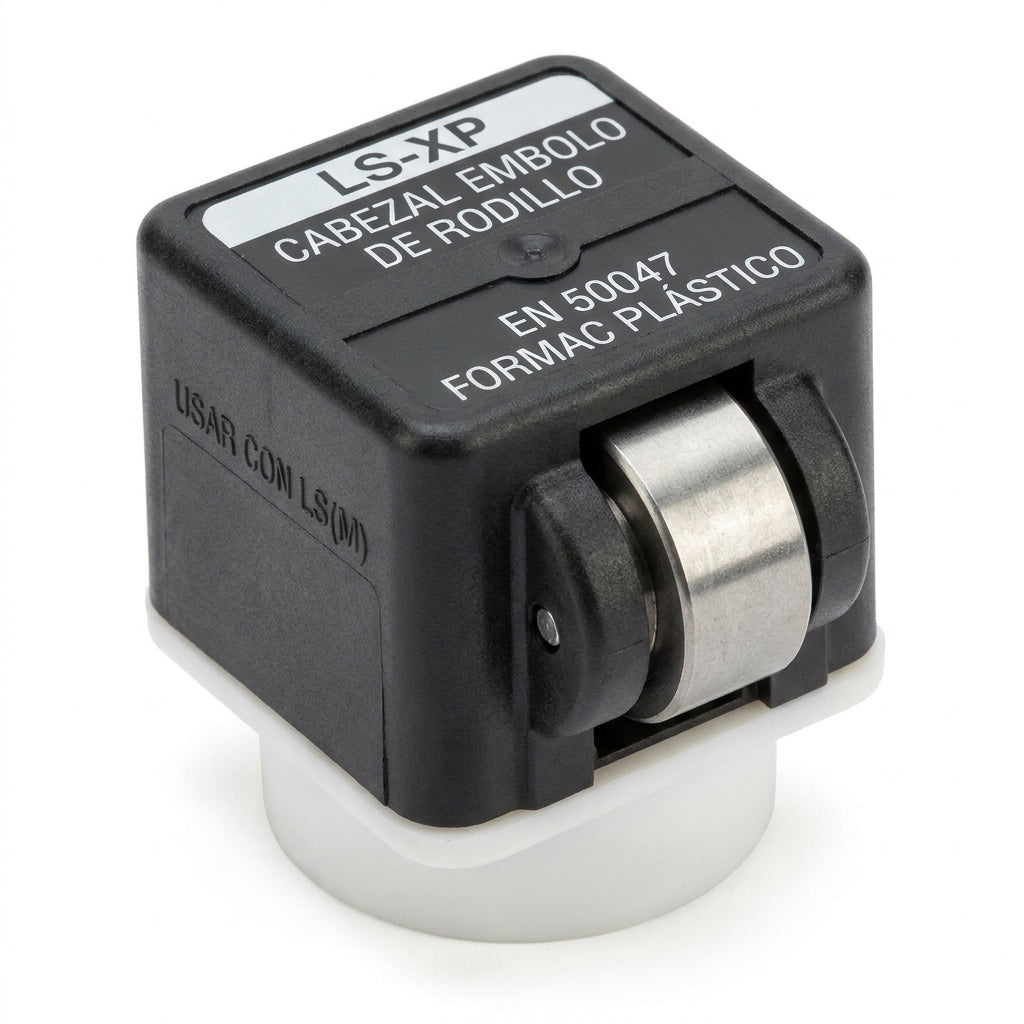 LS-XP Cabezal embolo de rodillo diseño EN 50047 FormaC plástico usar con LS(M)