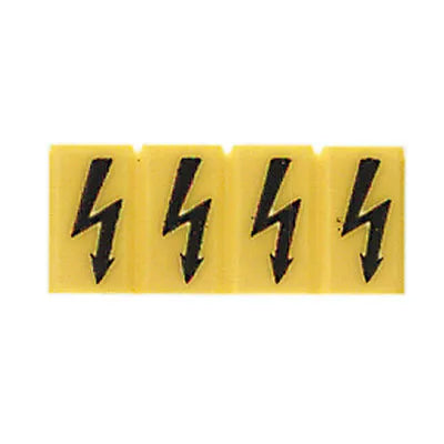 ZAD 1/4-2 GE Tapa con señal de relámpago amarillo para clema ZDU, ZDK, ZDKPE