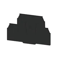 WEP 2T 4 BK Tapa final negro para clema W2T 4 DT, DTCA, FT, FS negra