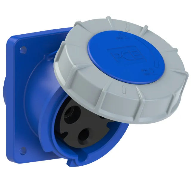2851 Base empotrar 2P+T 6H 63A 230V IP67 Azul