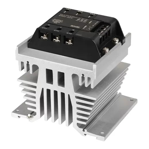 SRH3-4475 SSR trifásico con disipador 75A Input 90-240VCA Output 48-480VCA