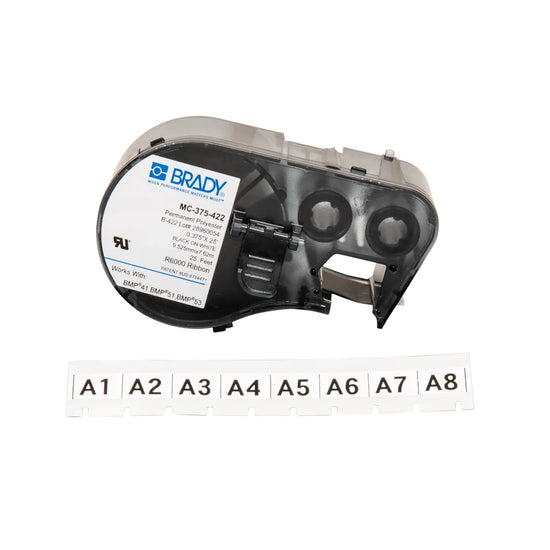 Etiquetas de vinilo autolaminable 1″ 3/0-400Kcmil 0.75W x 1H in 200Pz Blanco
