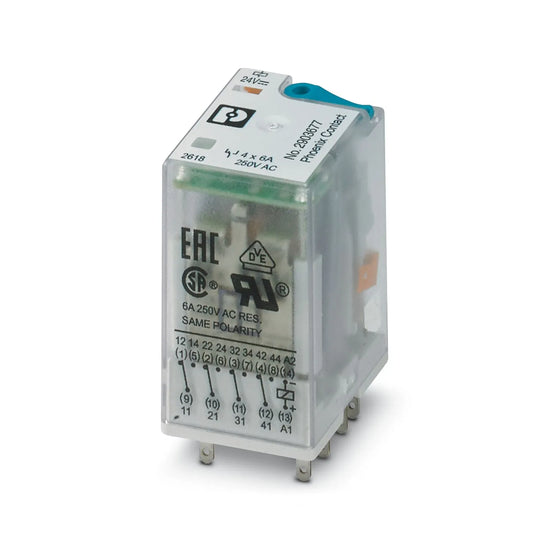 REL-IR4/LDP- 24DC/4X21 Relé de potencia 4 contact. invers. 24VCD  6A AgNi 250V