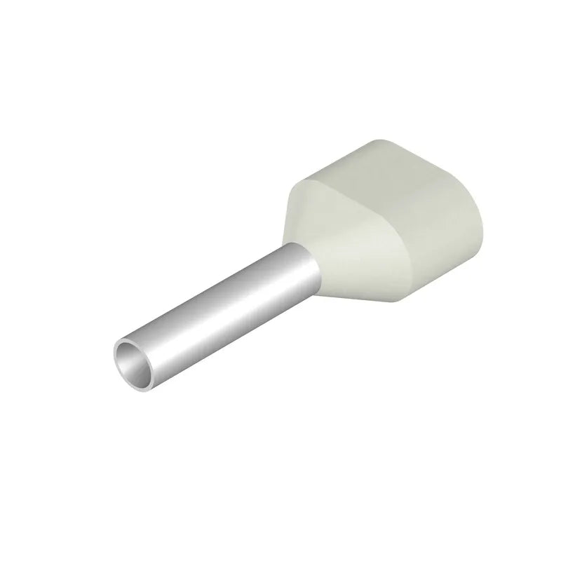 H0,75/14 ZH W Terminal doble ferrul aislado 14L 0.75mm² 18AWG W-Blanco 500PZ
