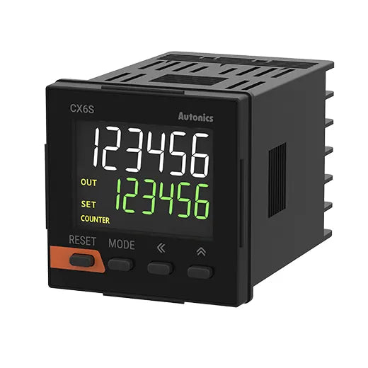 CX6S-1P4F Contador/Timer LCD 6dígitos 48WX48H 1NANC 100-240VCA IP50