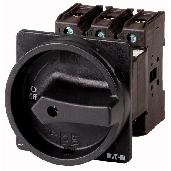 P3-63/V/SVB-SW Interruptor principal Maneta negra 3P 63A montaje riel IP65.