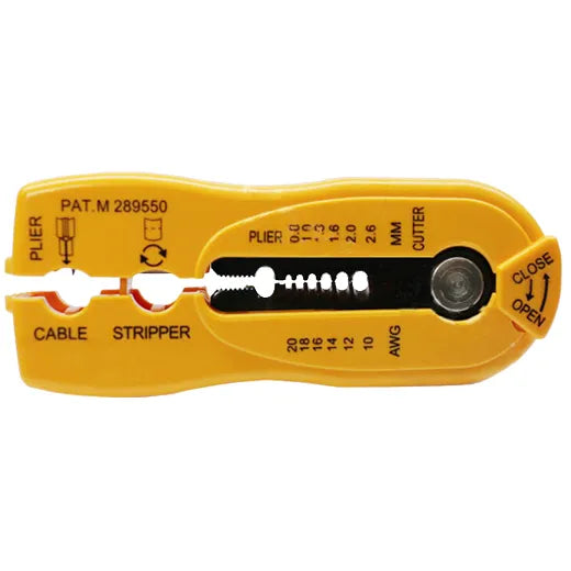 Herramienta peladora de cable con diámetro de 0.08-2.6mm (20-10AWG)