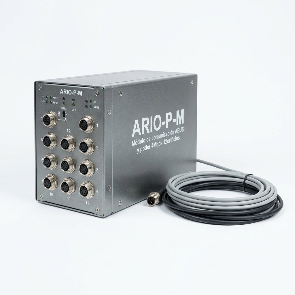 ARIO-P-M Módulo de comunicación ABUS y poder 4Mbps 12orificios