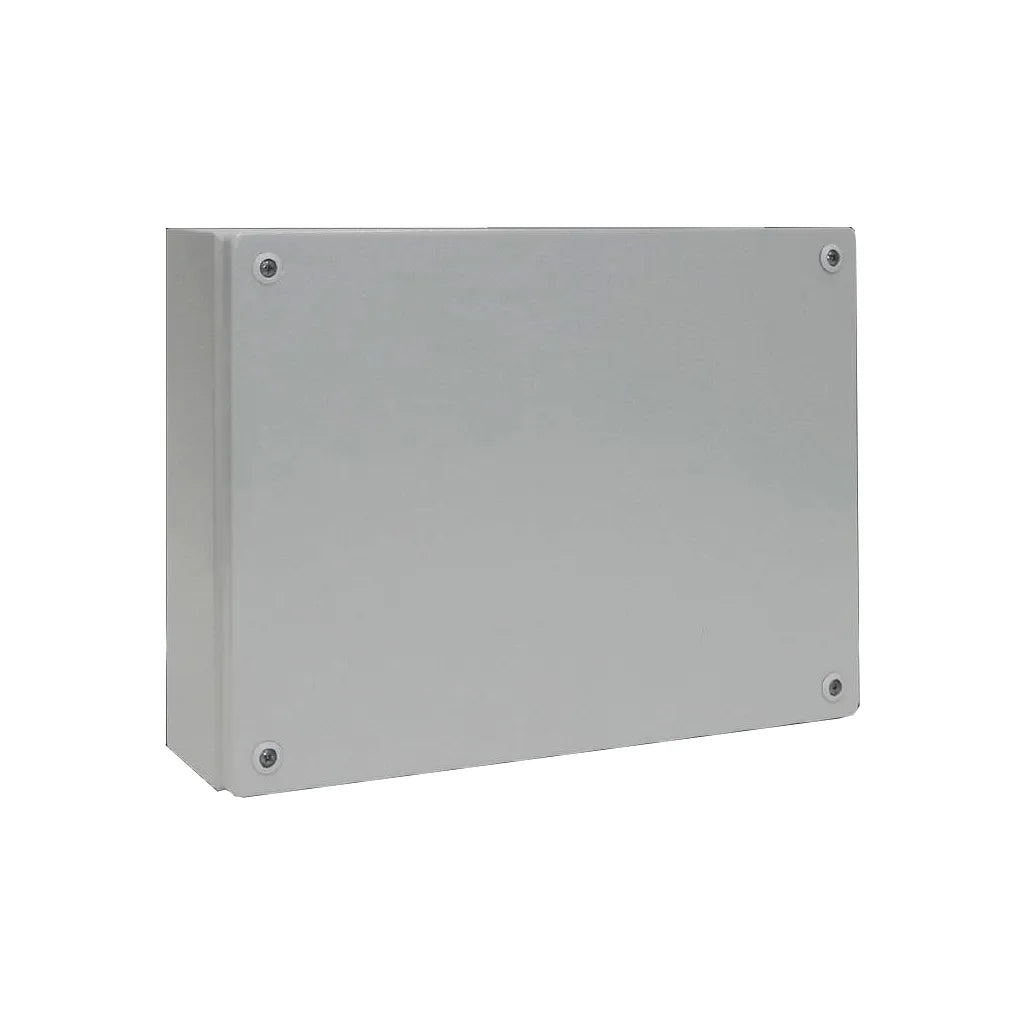 KL Caja de bornes de chapa de acero 300Hx400Wx120Dmm IP66 RAL7035 Sin placa.Mont