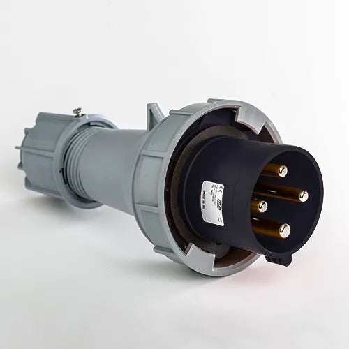 Clavija aérea 63A 3P+T 500VCA 7h Negro IP66-IP67