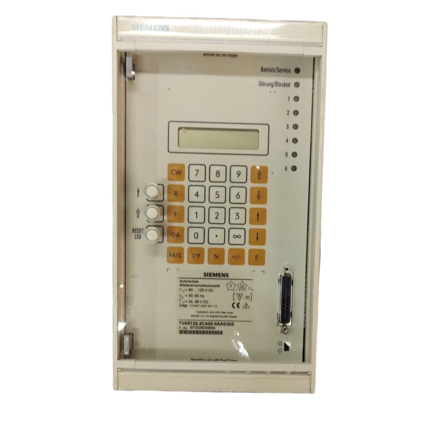 Siemens 5122-5CA01-0AA0/GG RELÉ NUMÉRICO DE RECIERRE AUTOMÁTICO