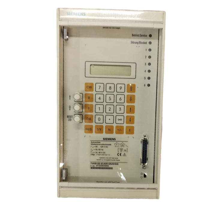 Siemens 5122-5CA01-0AA0/GG RELÉ NUMÉRICO DE RECIERRE AUTOMÁTICO