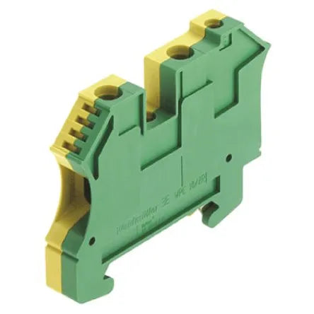 WPE 10/ZR Clema conex doble-D para tierra 10mm² 14-6AWG 1000VCA Verde-Amarillo
