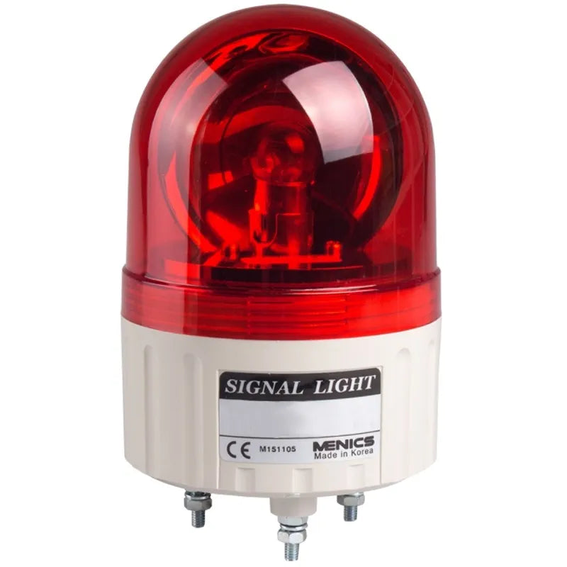 Baliza de 86mm tipo intermitente (lente prisma) 110VCA Rojo
