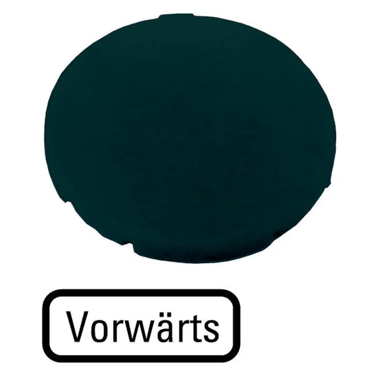 M22-XD-S-D15 RMQ-Titan Placa para Botón diseño-Plano color Negro -VORWÄRTS-