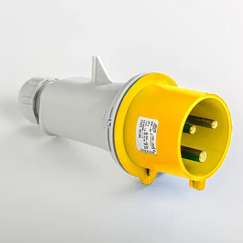 Clavija aérea 32A 2P+T 120VCA 4h Amarillo IP44