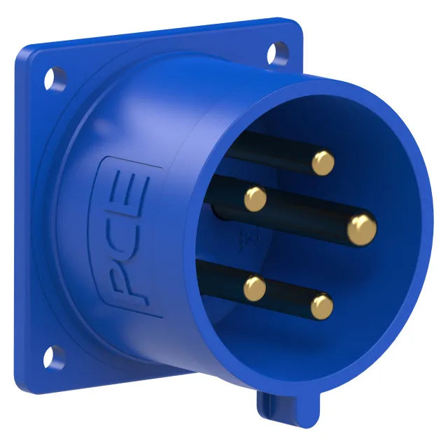 2116 Clavija empotrar/rect. 3P+N+T 9H 32A 230V IP44 Azul