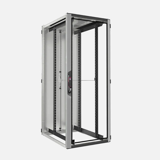 VX IT Armario de red con puerta transparente Chapa De Acero 2000Hx800Wx1000Dmm