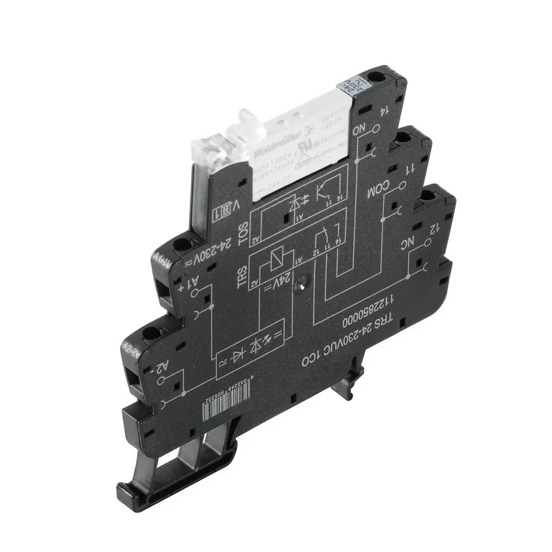 TRS 24-230VUC 1CO Interfaz relé RSS + Base 6.4mm 24-230VUC 1CO 1NA1NC 6A 250V