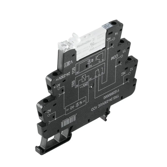 TRS 24-230VUC 1CO Interfaz relé RSS + Base 6.4mm 24-230VUC 1CO 1NA1NC 6A 250V