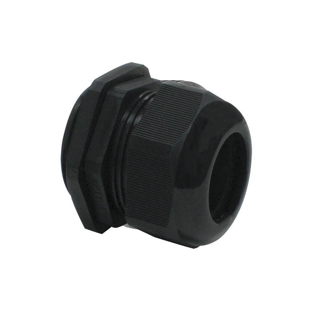 Conector glándula de nylon negro NPT 1″ 25mm IP68