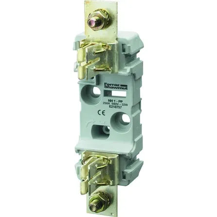 BB11PP Base portafusible NH1 1P 250A 1250VAC 1000VDC montaje tornillo