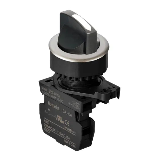 SELEC C/ENCL 3P 30mm BLANC 2NA MOD 90°