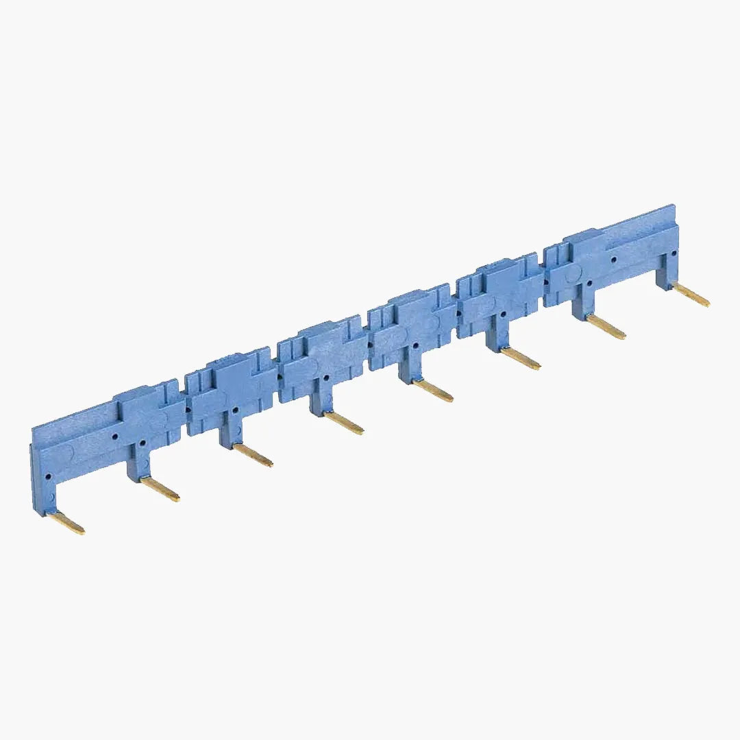 Puente de 8 terminales color azul 10A 250V para usarse con S95