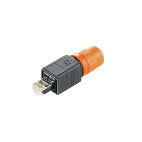 IE-PS-V04P-RJ45-TH Conector macho RJ45 Cat 6A para crimpar Con carcasa