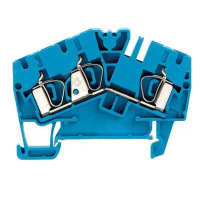 ZDU 4-2/3AN BL Clema Roof de paso 3 conexiones 4mm² 26-10AWG 32A 800VCA Azul