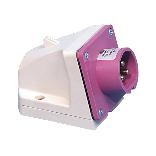 Clavija mural 32A 3P 24VCA Violeta IP44