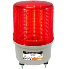 Baliza LED de 100mm con función giratoria 100-240VCA Rojo