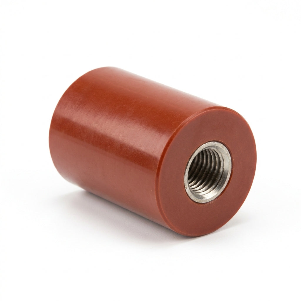 Aislador tipo barril de resina Redondo 1″ (1/4-20)