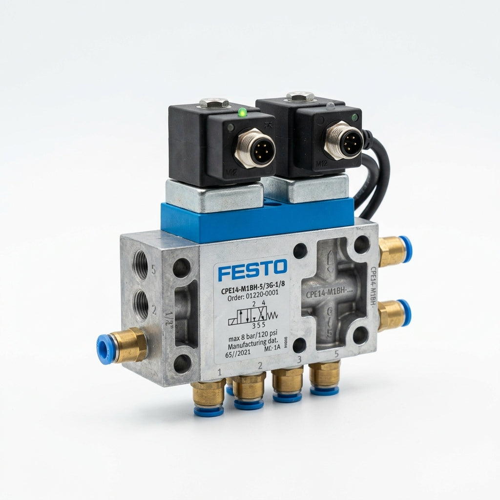 Festo Cpe14-m1bh--5/3g-1/8 válvula solenoide neumática