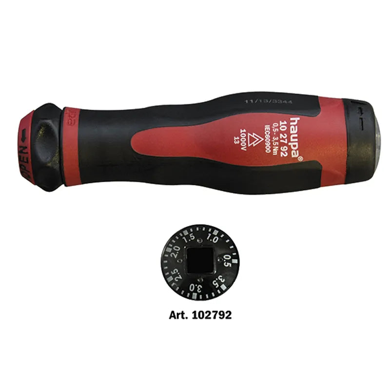 VarioTQ Mango para puntas intecambiables con aislante 1000V Ajuste 0.5-3.5Nm