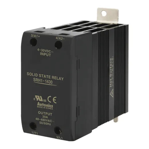 SRH1-1460-N SSR monofásico con disipador 60A Input 4-30VCD Output 48-480VCA