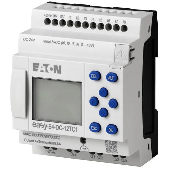 EASY-E4-DC-12TC1 CPU 8DI (4DI-4AI) 4TO 24VCD DISPLAY C/TECLADO