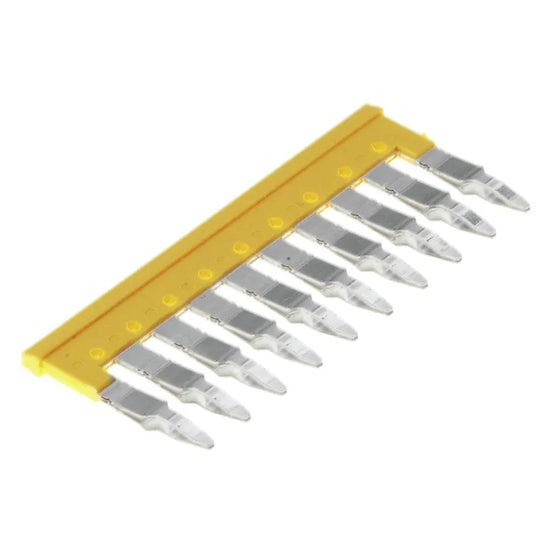 ZQV 4N/10 GE Puente enchufable amarillo de 10 polos para WDU/ZDU/ZDK… de 4 mm²