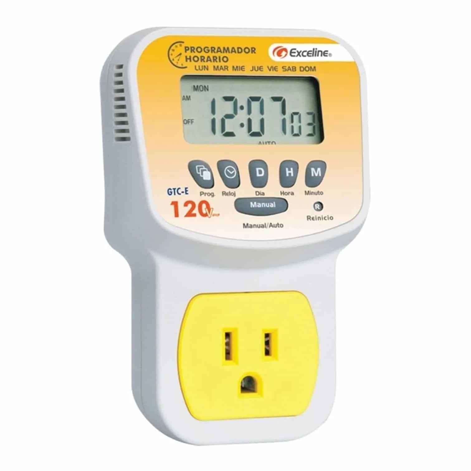 Programador horario enchufable para cargas eléctricas 20A 120V