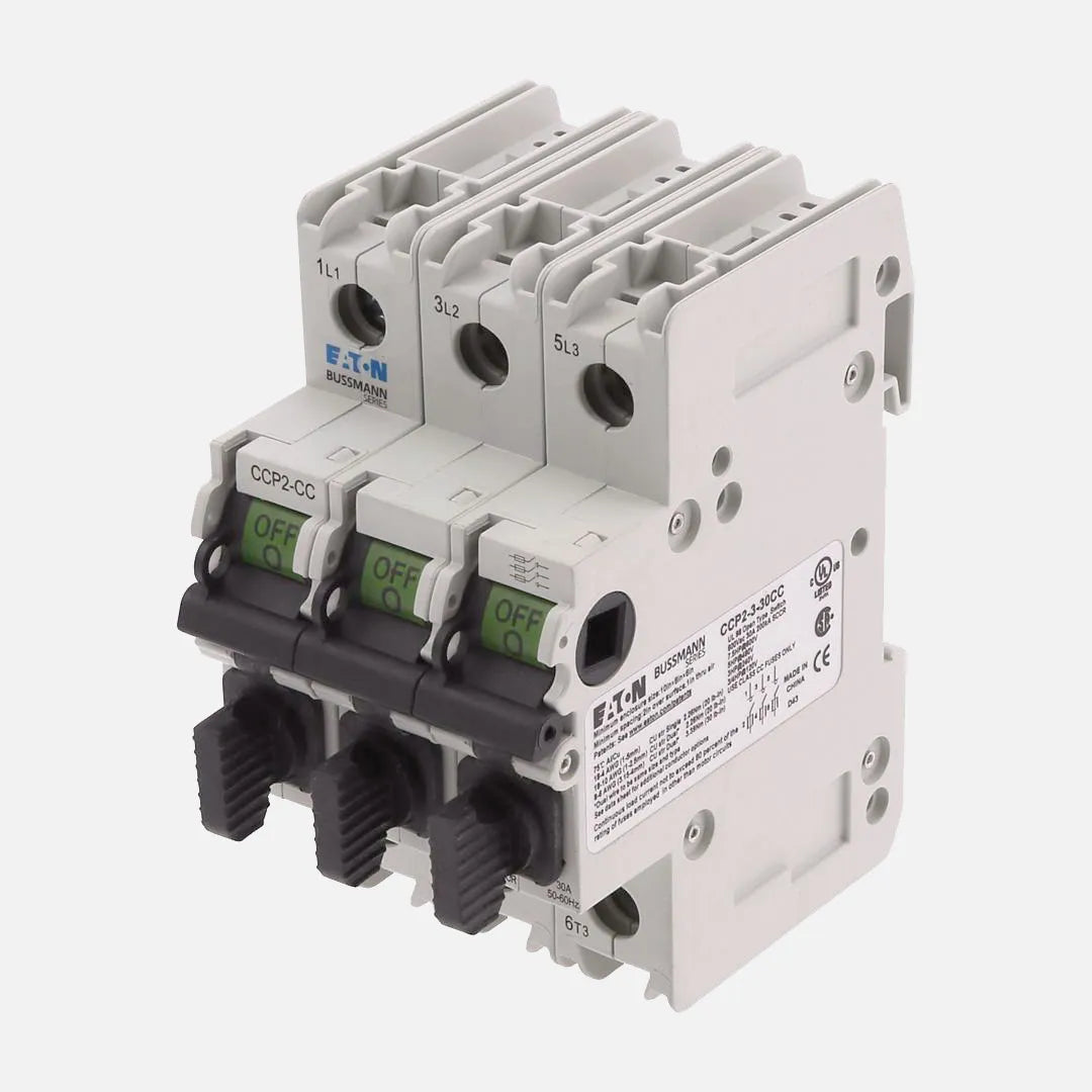 Interruptor de desconexión porta fusible 3 polos 30A 125VDC 200kA