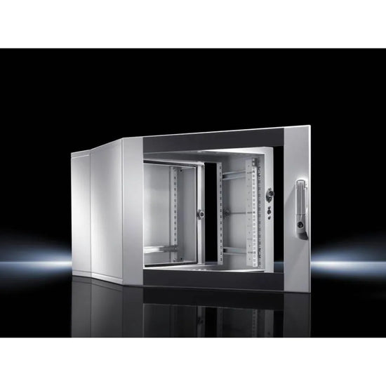 EL Caja mural para TI de chapa de acero 746Hx600Wx473Dmm IP55 RAL7035 15UA